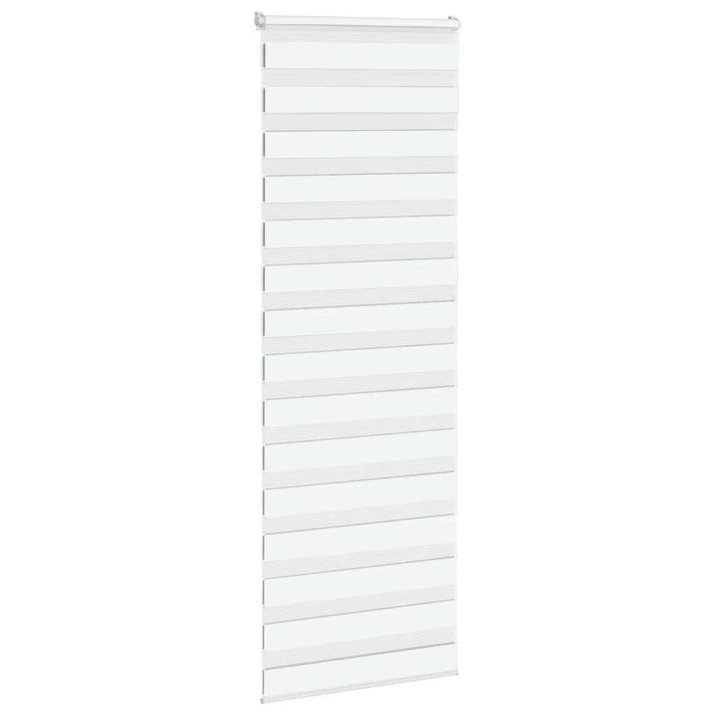 Vidaxl Zebra Roller Blind 80x230 cm Šířka prachu 75,9 cm polyester bílá