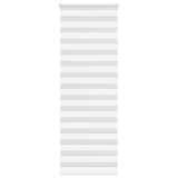 Vidaxl zebra rullo cieco 85x230 cm Larghezza tessuto 80,9 cm in poliestere bianco