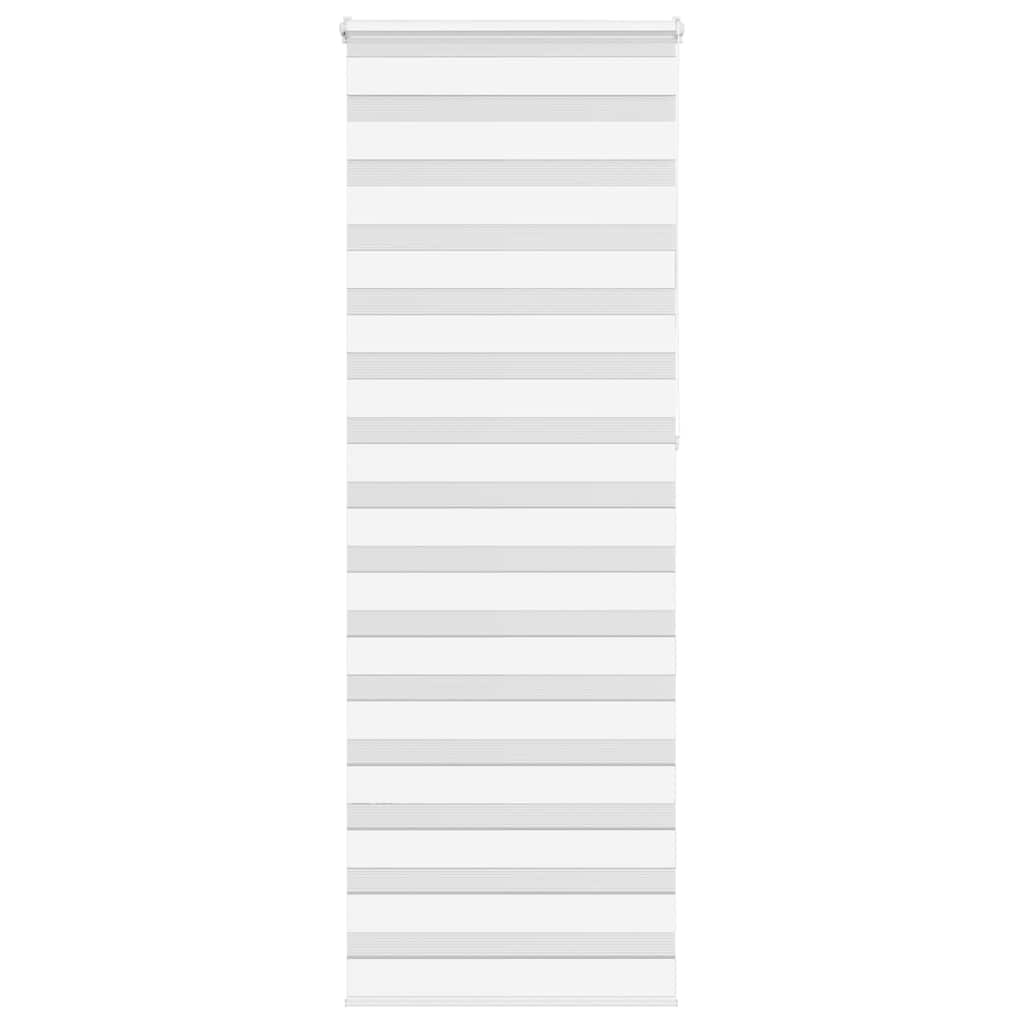 Vidaxl Zebra Roller Blind 90x230 cm Stofbredde 85,9 cm polyester hvid