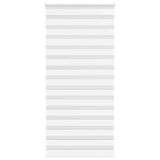 Vidaxl zebra rullo cieco 95x230 cm Larghezza tessuto 90,9 cm in poliestere bianco