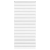 Vidaxl zebra válcový slepý 105x230 cm šířka tkaniny 100,9 cm polyesterová bílá
