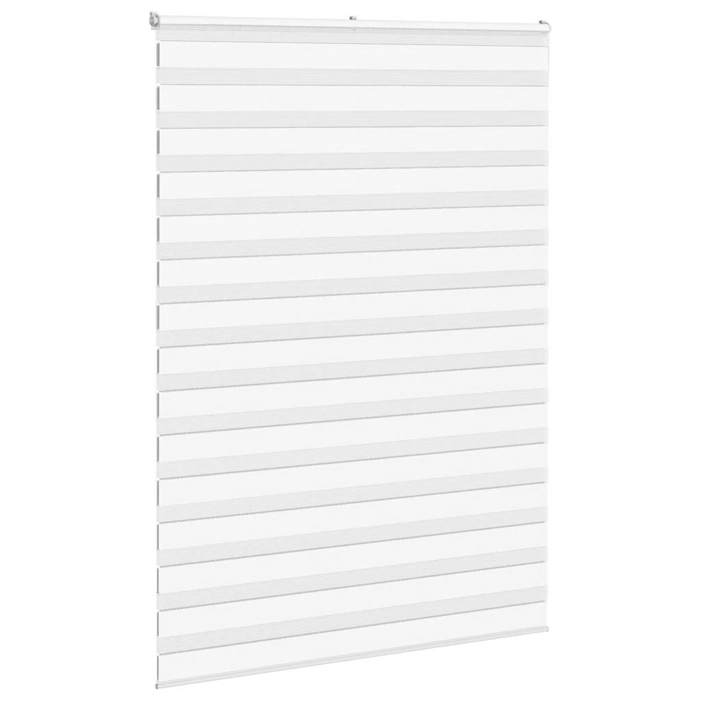 Vidaxl Zebra Roller Blind 155x230 cm šířka tkaniny 150,9 cm polyester bílá