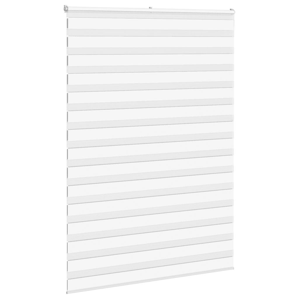 Vidaxl Zebra Roller Blind 160x230 cm šířka tkaniny 155,9 cm polyester bílá
