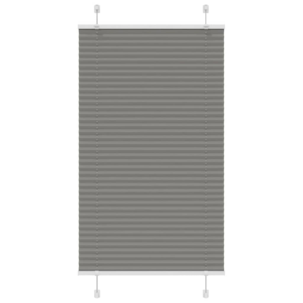 Vidaxl plisovaný válec slepý 80x100 cm Šířka prachu 79,4 cm antracit