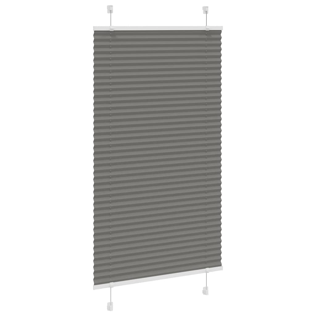 Vidaxl plisovaný válec slepý 80x100 cm Šířka prachu 79,4 cm antracit