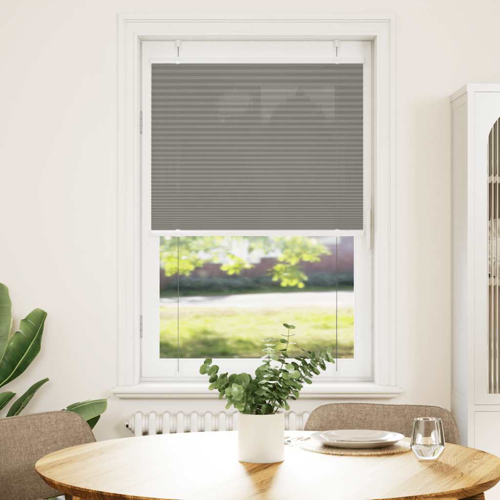Vidaxl plisovaný válec slepý 80x100 cm Šířka prachu 79,4 cm antracit