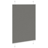 Vidaxl pleated roller blind 100x100 cm dust width 99.4 cm anthracite
