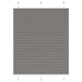 Vidaxl pleated roller blind 110x100 cm dust width 109.4 cm anthracite