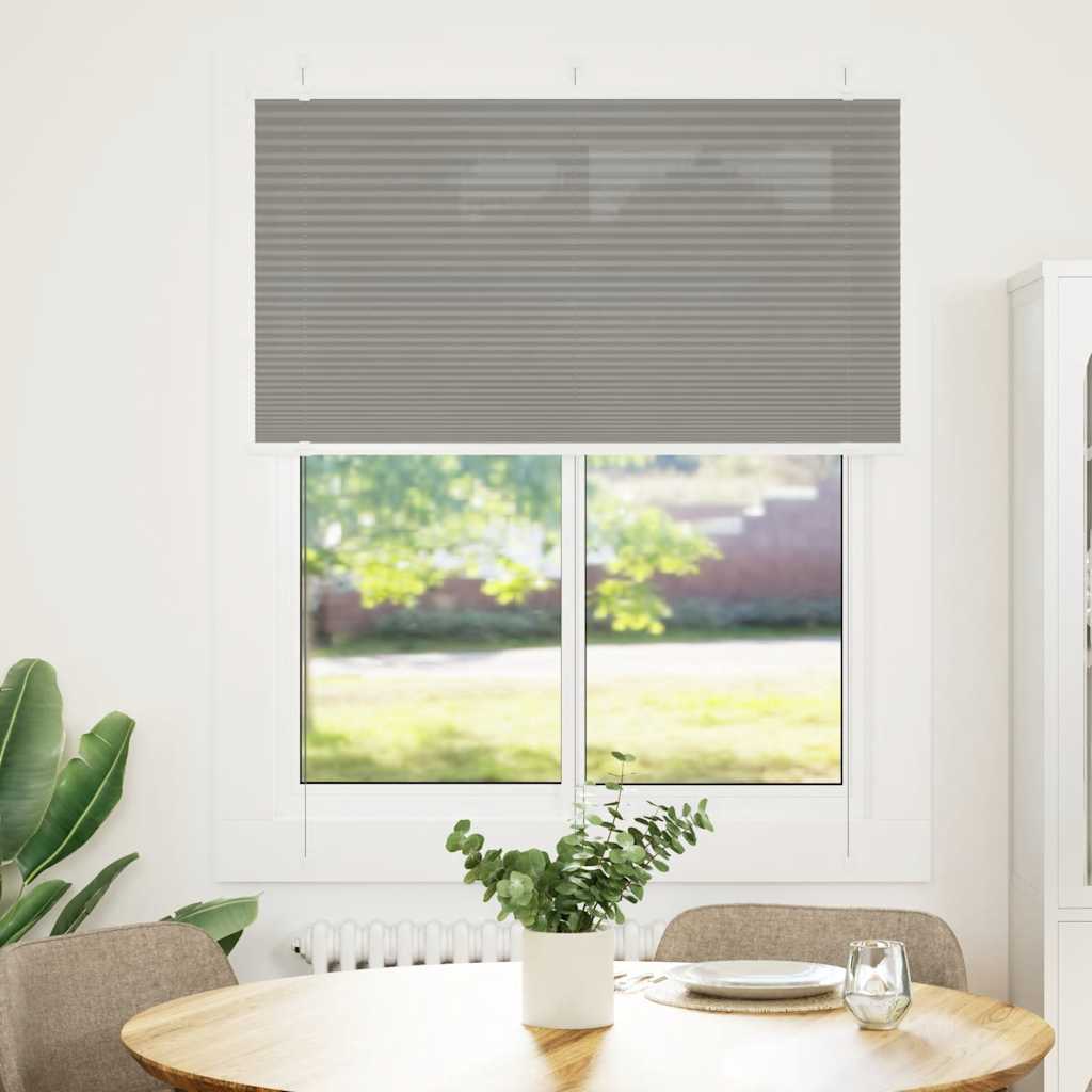 Vidaxl pleated roller blind 110x100 cm dust width 109.4 cm anthracite
