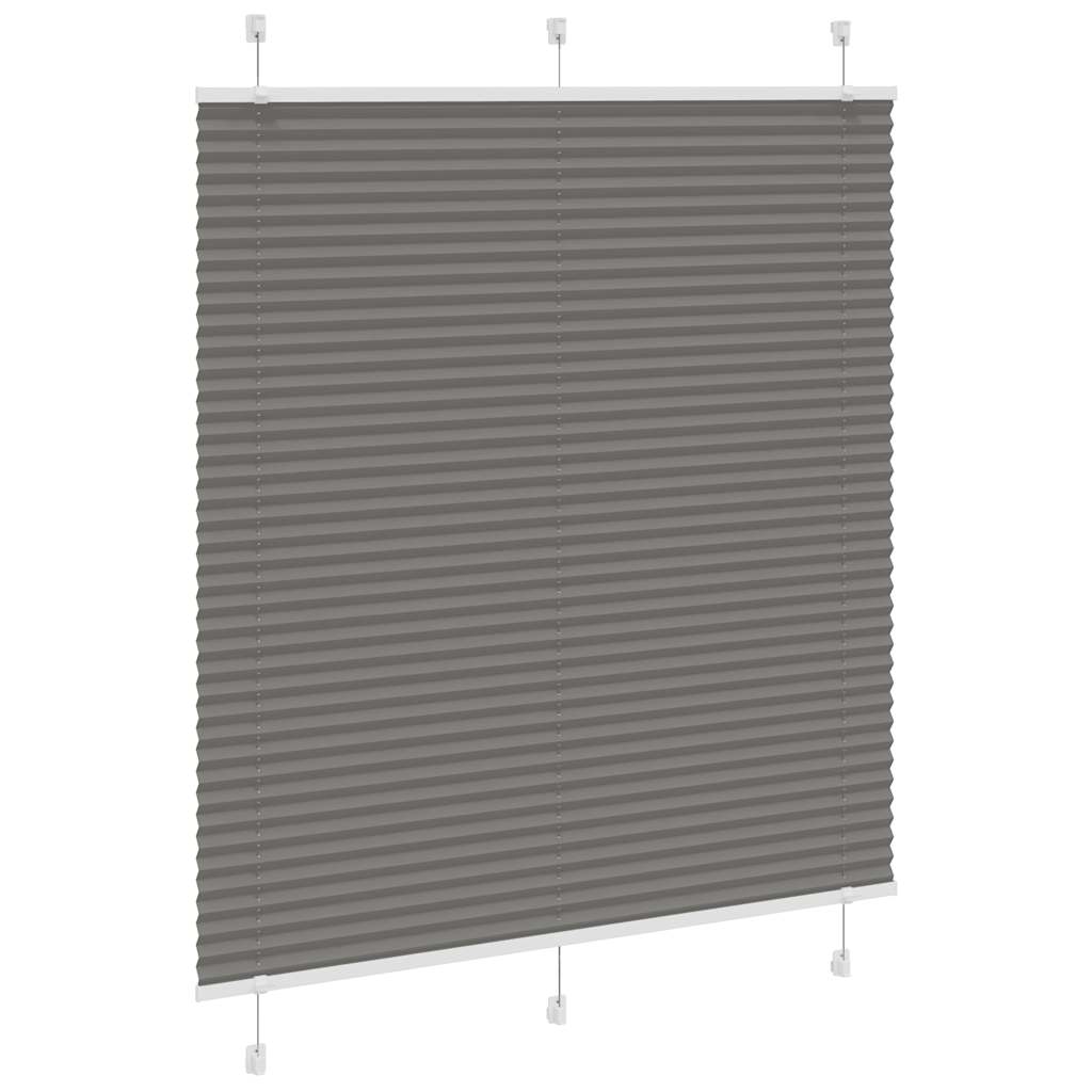 Vidaxl plisovaný válec slepý 115x100 cm Šířka prachu 114,4 cm antracitu
