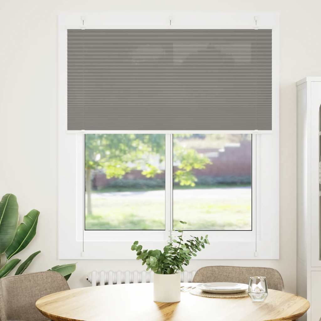 Vidaxl plisovaný válec slepý 115x100 cm Šířka prachu 114,4 cm antracitu