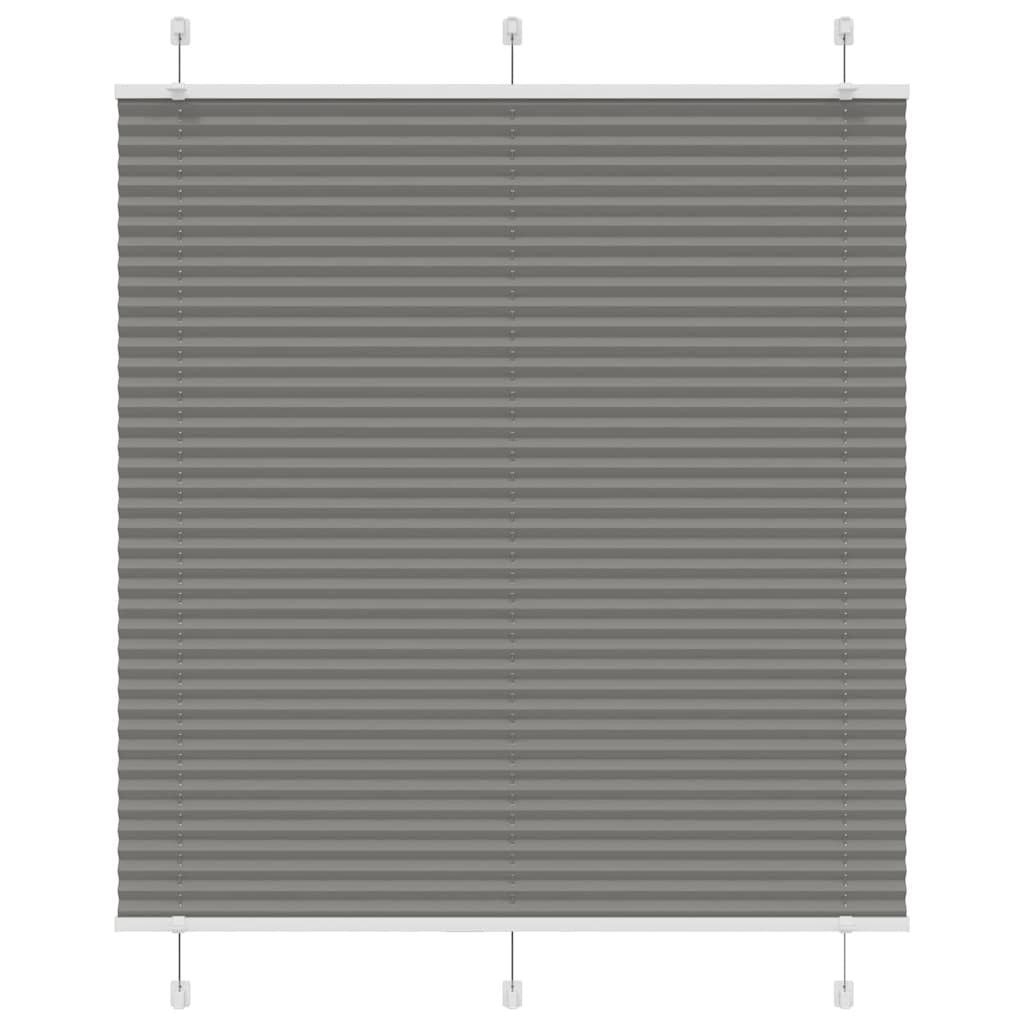 Vidaxl pleated roller blind 120x100 cm dust width 119.4 cm anthracite