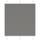 Vidaxl pleated roller blind 120x100 cm dust width 119.4 cm anthracite