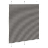 Vidaxl pleated roller blind 120x100 cm dust width 119.4 cm anthracite