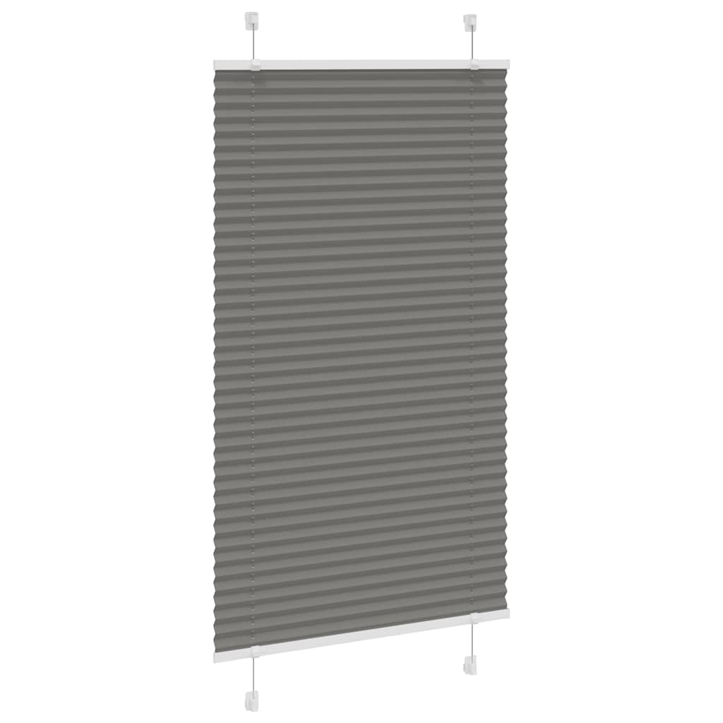 Vidaxl pleated roller blind 75x150 cm dust width 74.4 cm anthracite