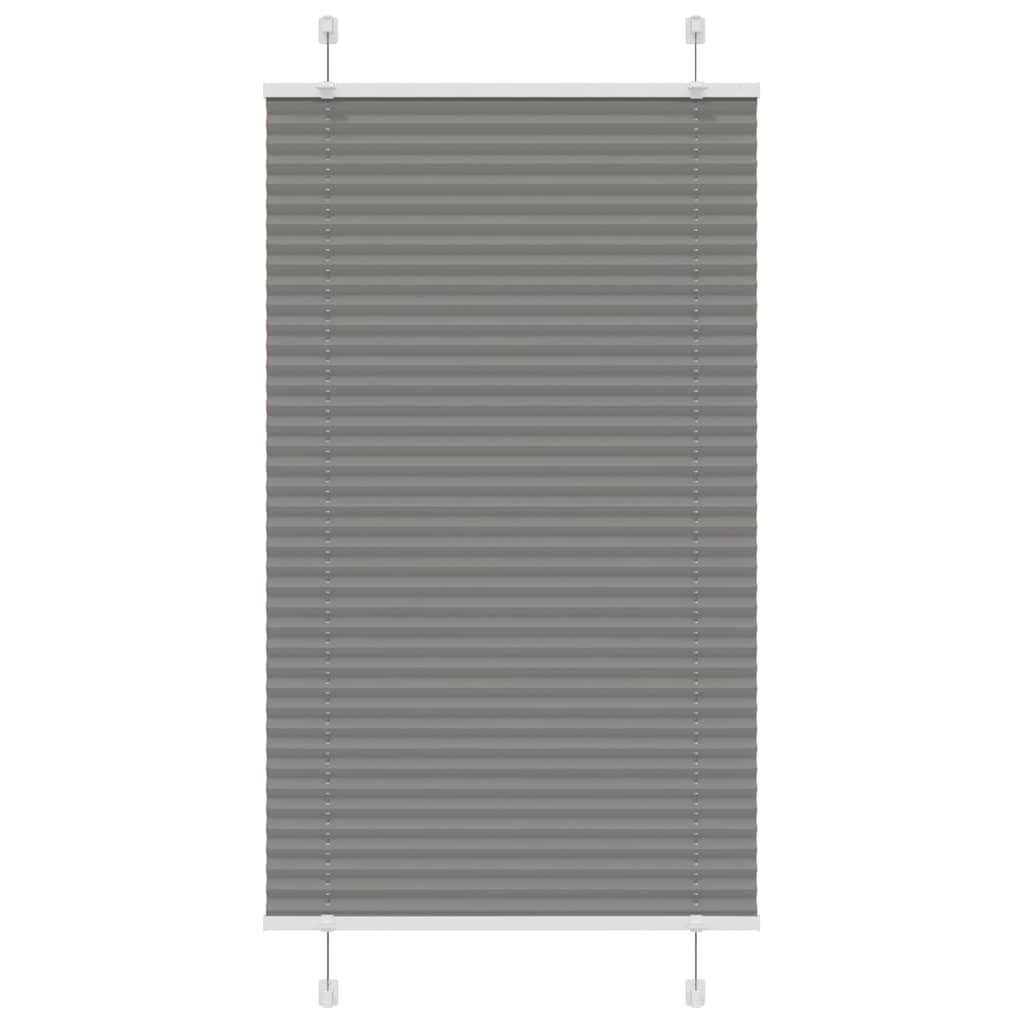 Vidaxl pleated roller blind 80x150 cm dust width 79.4 cm anthracite