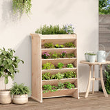 Vidaxl Herb Box 6-Layer 69x40x101,5 cm pevná borovice