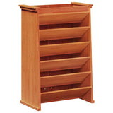 Vidaxl herb box 6-layer 69x40x101.5 cm solid pine wash brown