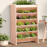 Vidaxl herb box 6-layer 69x40x101.5 cm solid douglashout