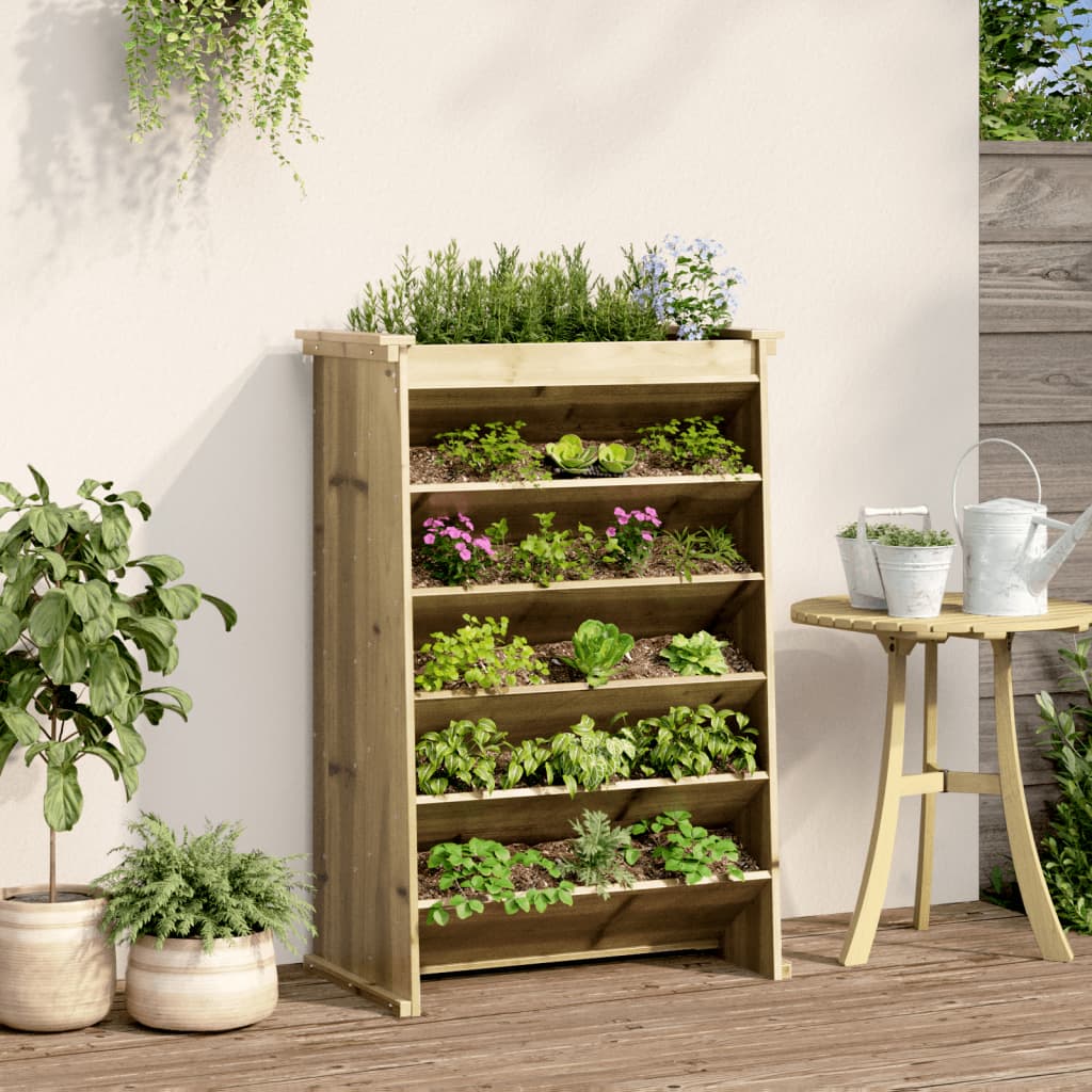 Vidaxl Herb Box 6-Layer 69x40x101,5 cm Impregnované borovice dřevo