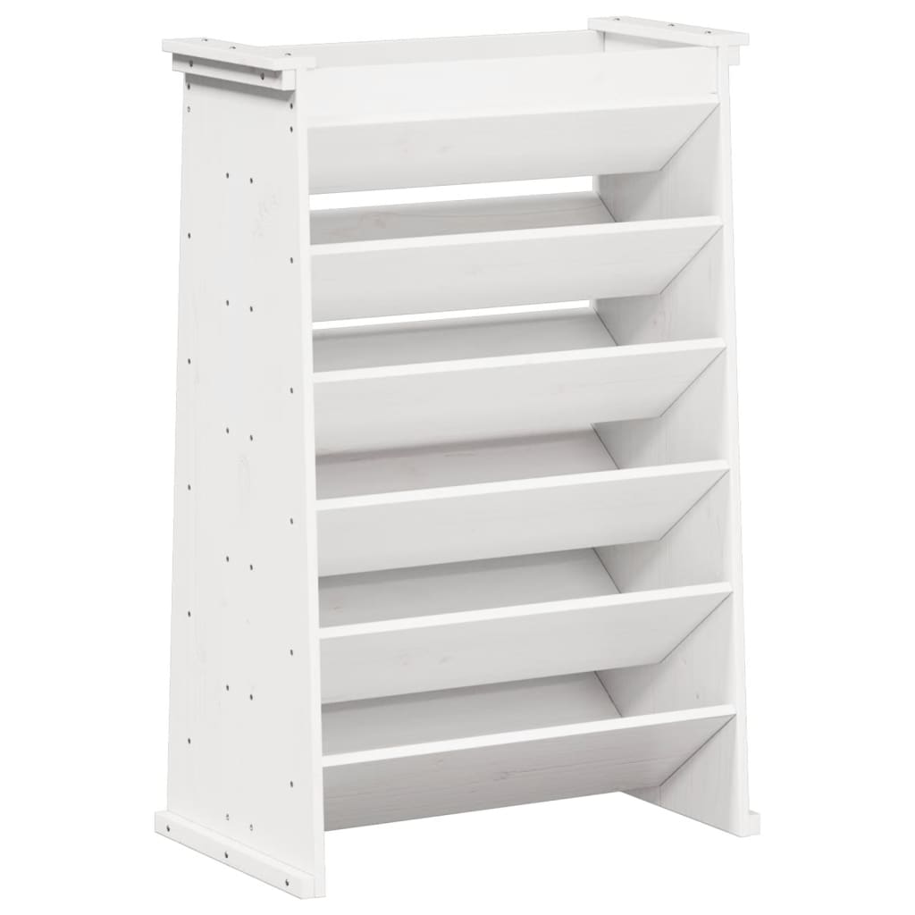 Vidaxl herb box 6-layer 69x40x101.5 cm solid pine white white