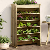 Vidaxl herb box 6-layer 69x40x101.5 cm impregnated pine wood