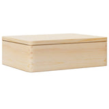 Caja de madera Vidaxl con tapa 40x30x13 cm de pino sólido