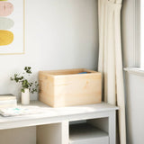 Vidaxl Wooden box with handles 40x30x23 cm solid pine