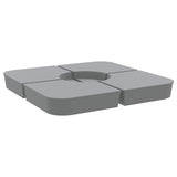 Vidaxl 4-piece set of parasol feet for cross foot Parasol 100 kg pp