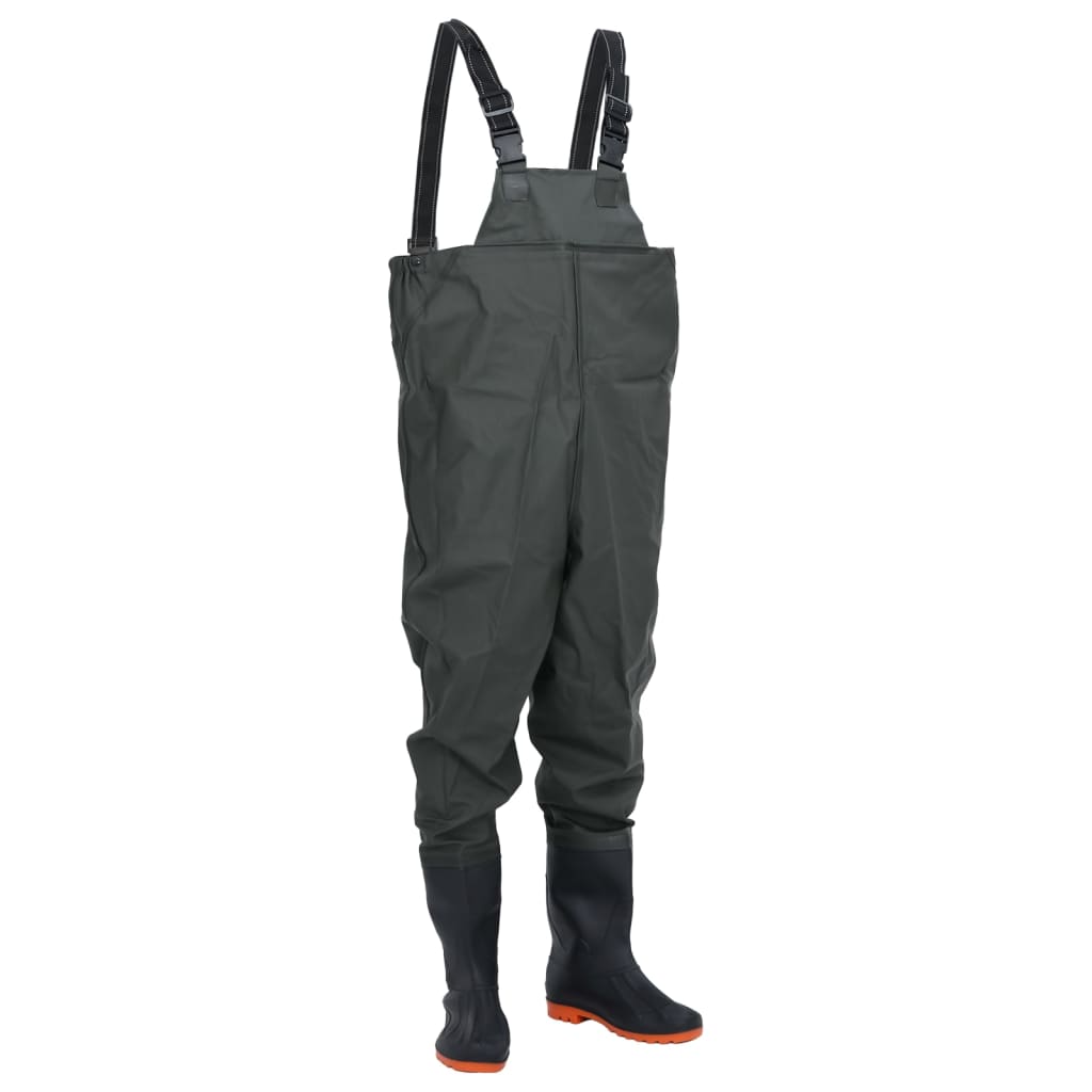 VidaXL Waadpak with boots size 40 dark green