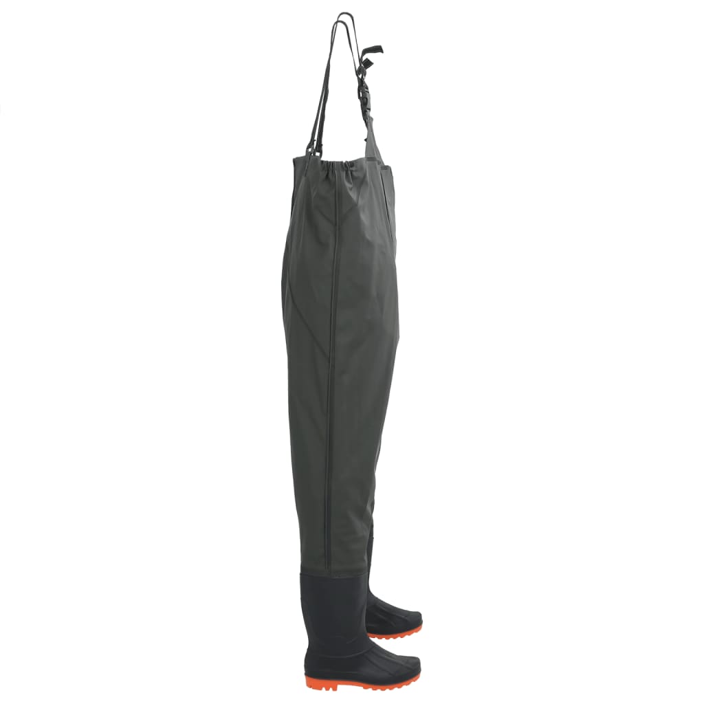 VidaXL Waadpak with boots size 45 dark green