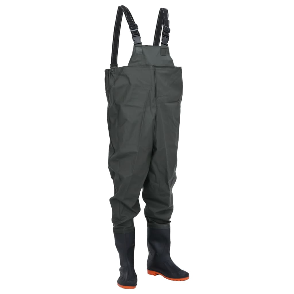 VidaXL Waadpak with boots size 46 Dark green