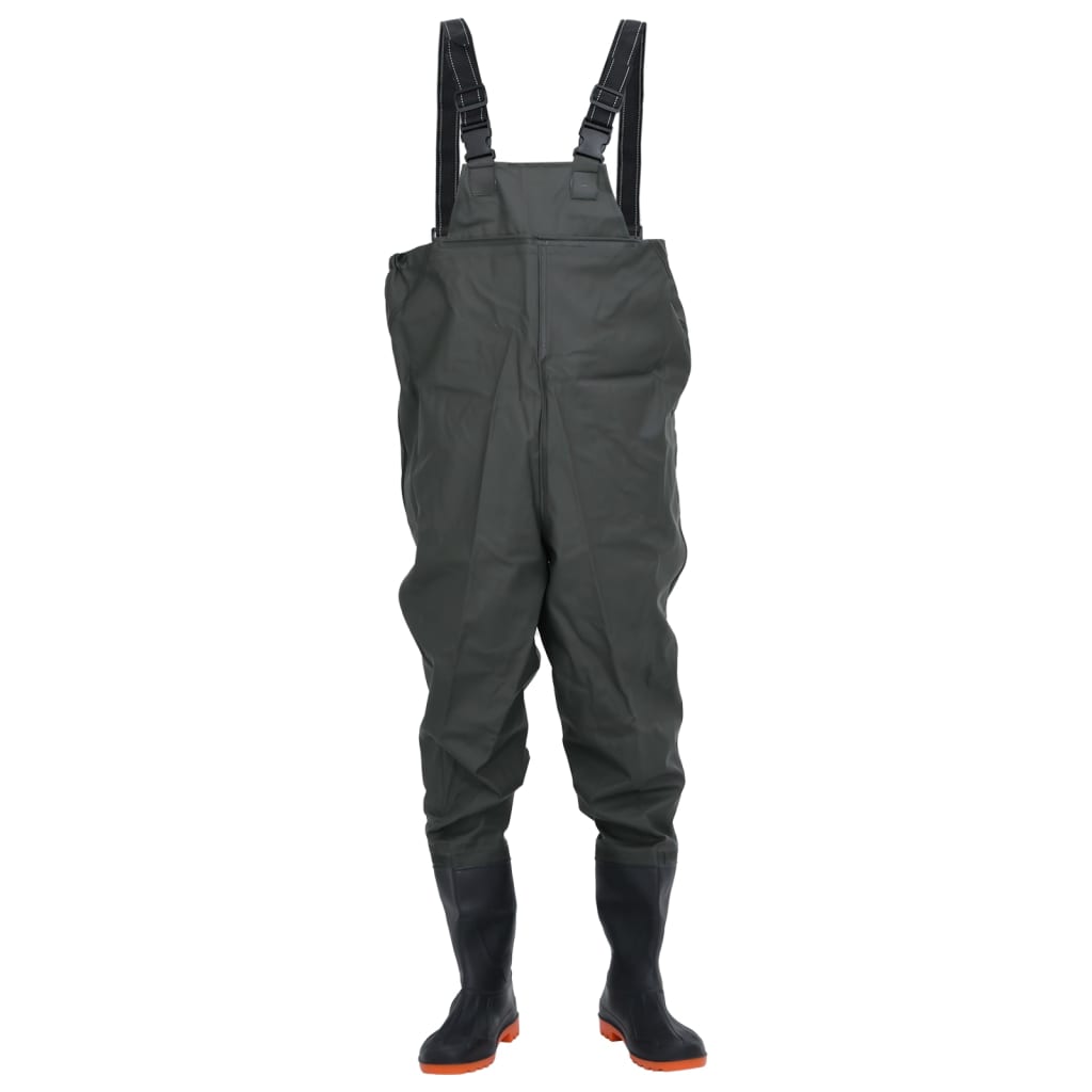 VidaXL Waadpak with boots size 46 Dark green