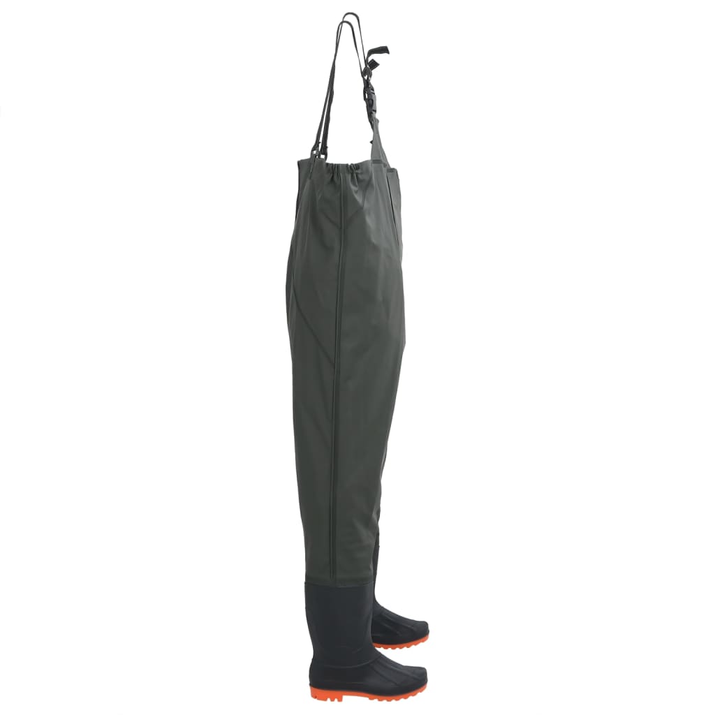 VidaXL Waadpak with boots size 46 Dark green