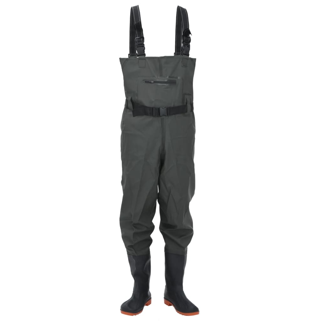 VidaXL Waadpak with boots and belt size 38 dark green