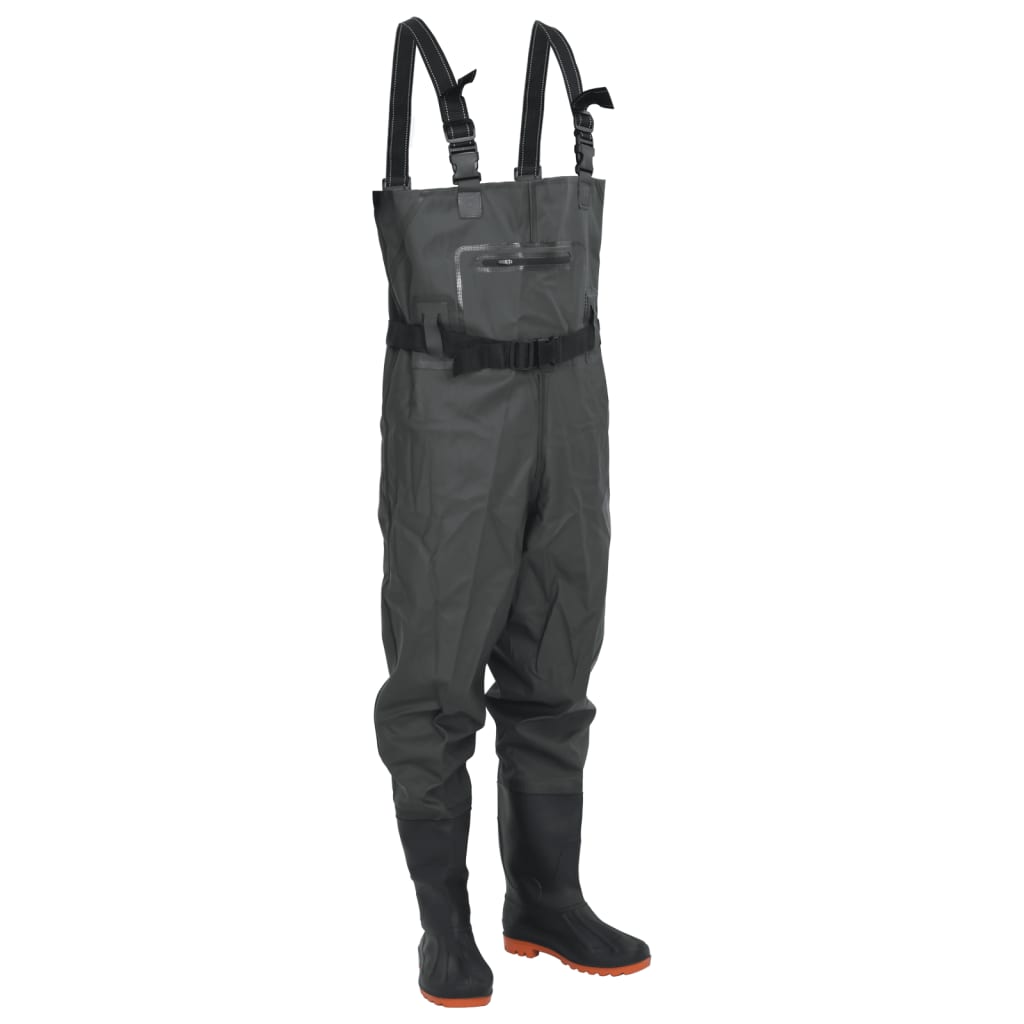 VidaXL Waadpak with boots and belt size 40 dark green