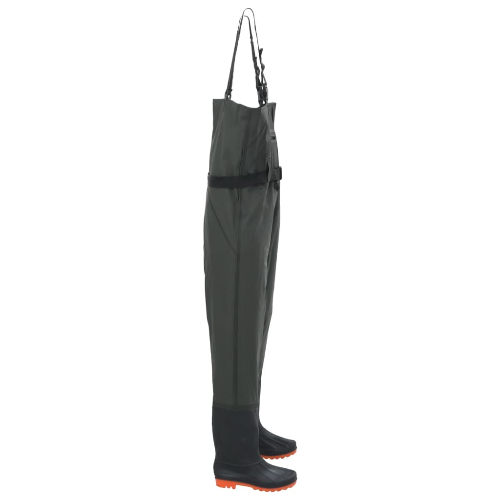 VidaXL Waadpak with boots and belt size 40 dark green