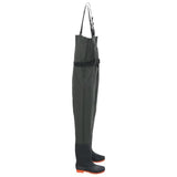 VidaXL Waadpak with boots and belt size 44 dark green