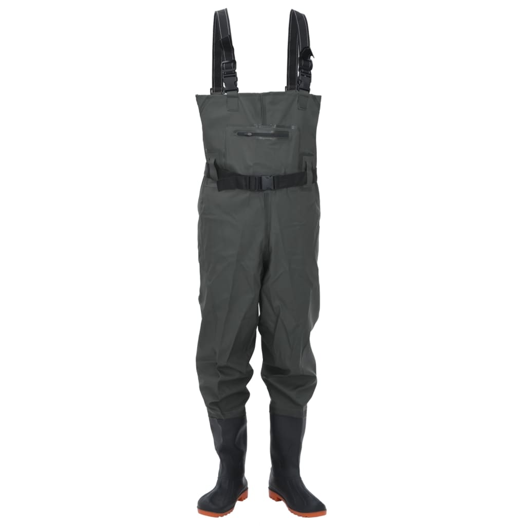 VidaXL Waadpak with boots and belt size 46 dark green
