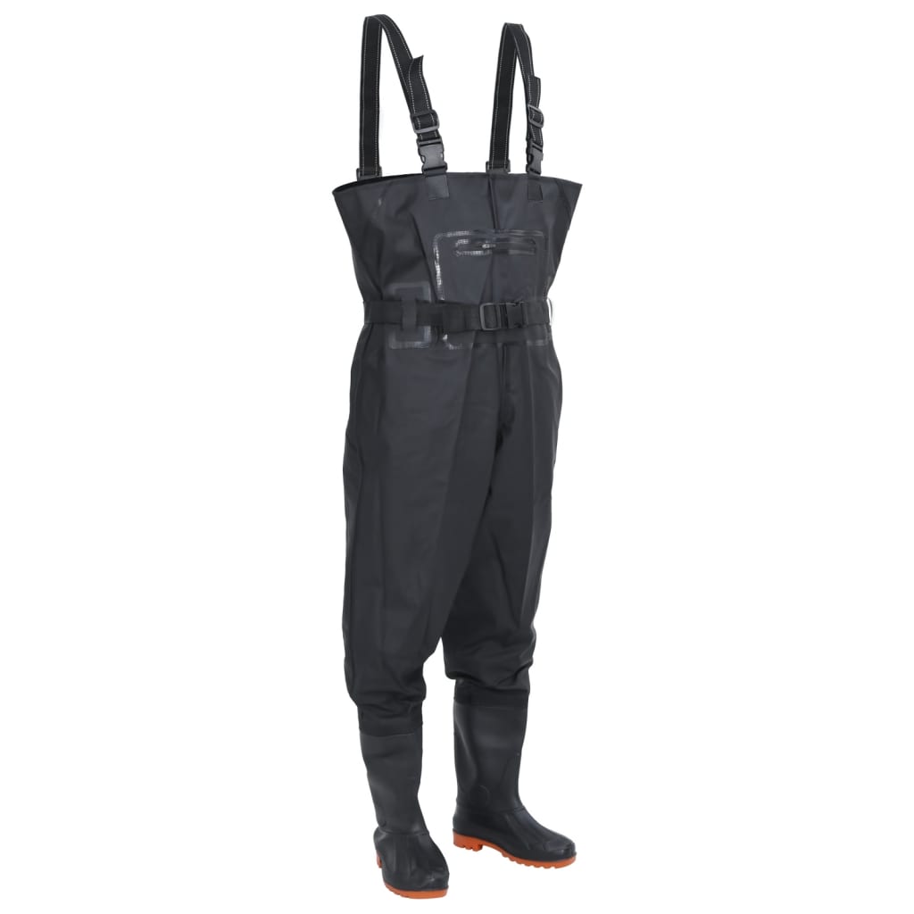 VidaXL Waadpak with boots and belt size 43 black