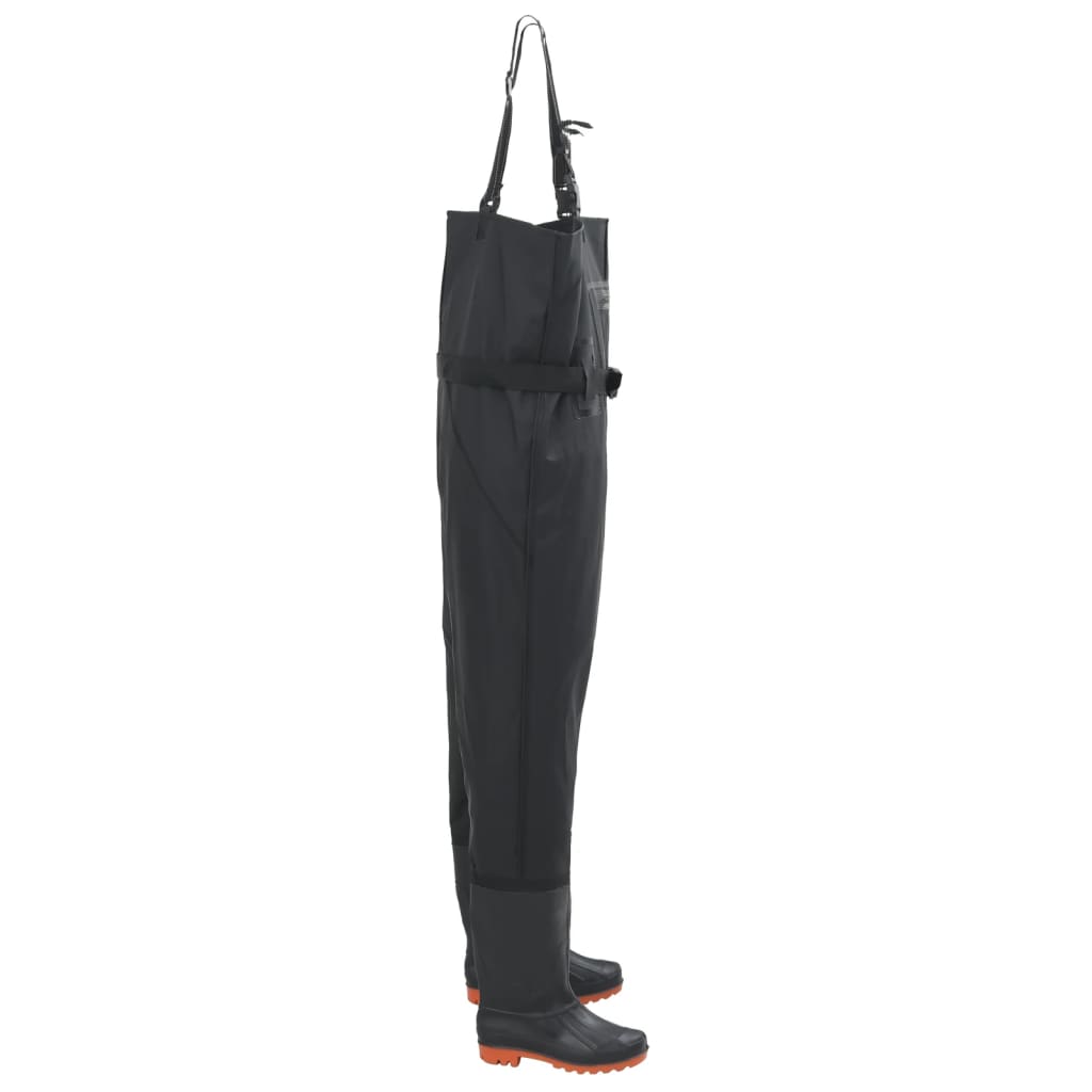 VidaXL Waadpak with boots and belt size 43 black