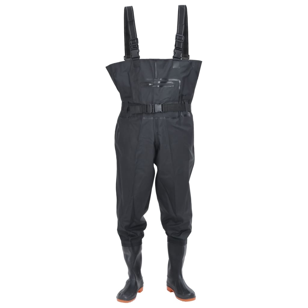VidaXL Waadpak with boots and belt size 44 black
