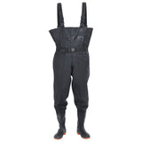 VidaXL Waadpak with boots and belt size 45 black