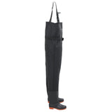 VidaXL Waadpak with boots and belt size 45 black
