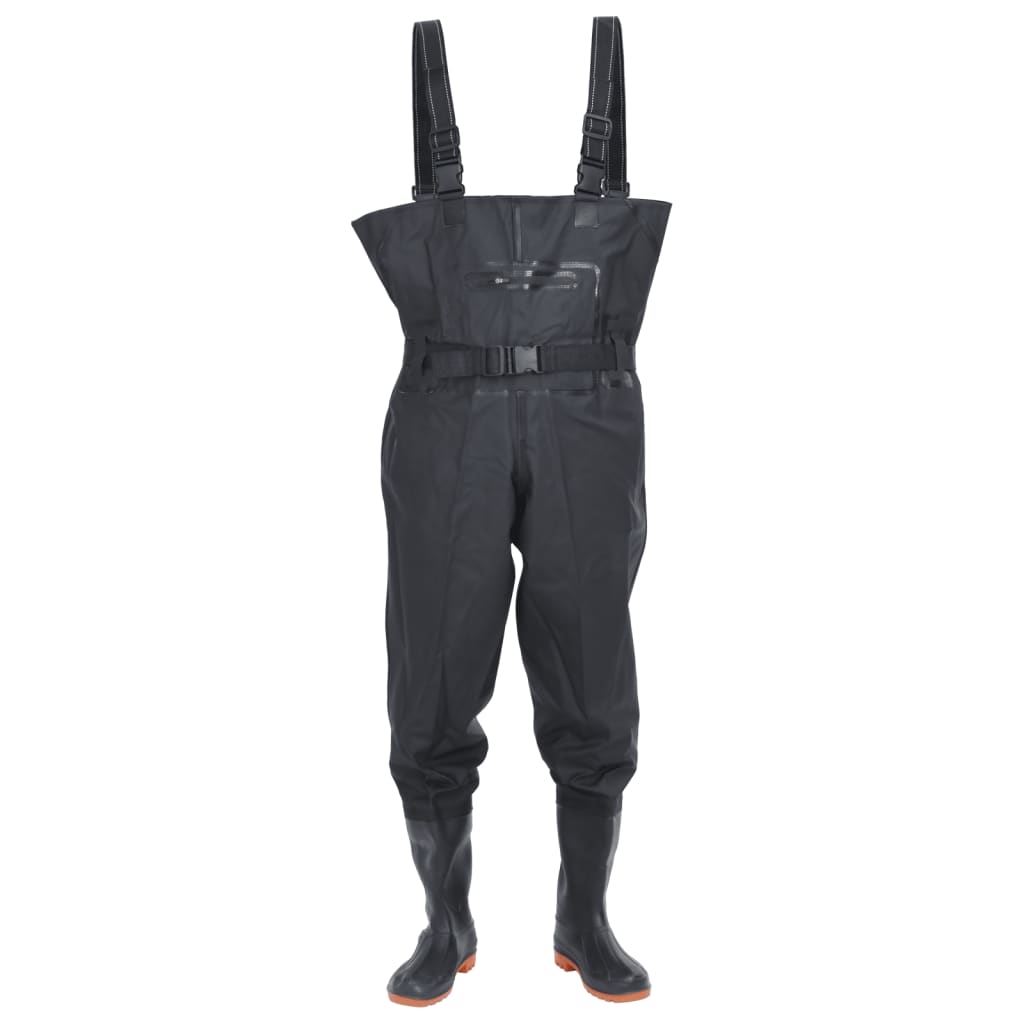 VidaXL Waadpak with boots and belt size 46 black