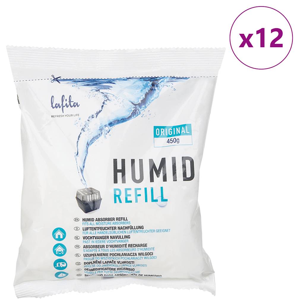 VidaXL refillings for dehumidifier 12 st 450 g