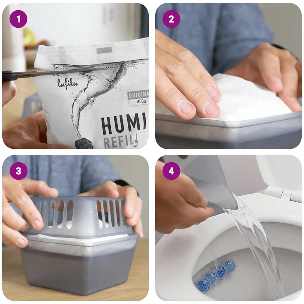 Vidaxl Dehumidifiers mat Navul Poschen 4 st 900 g