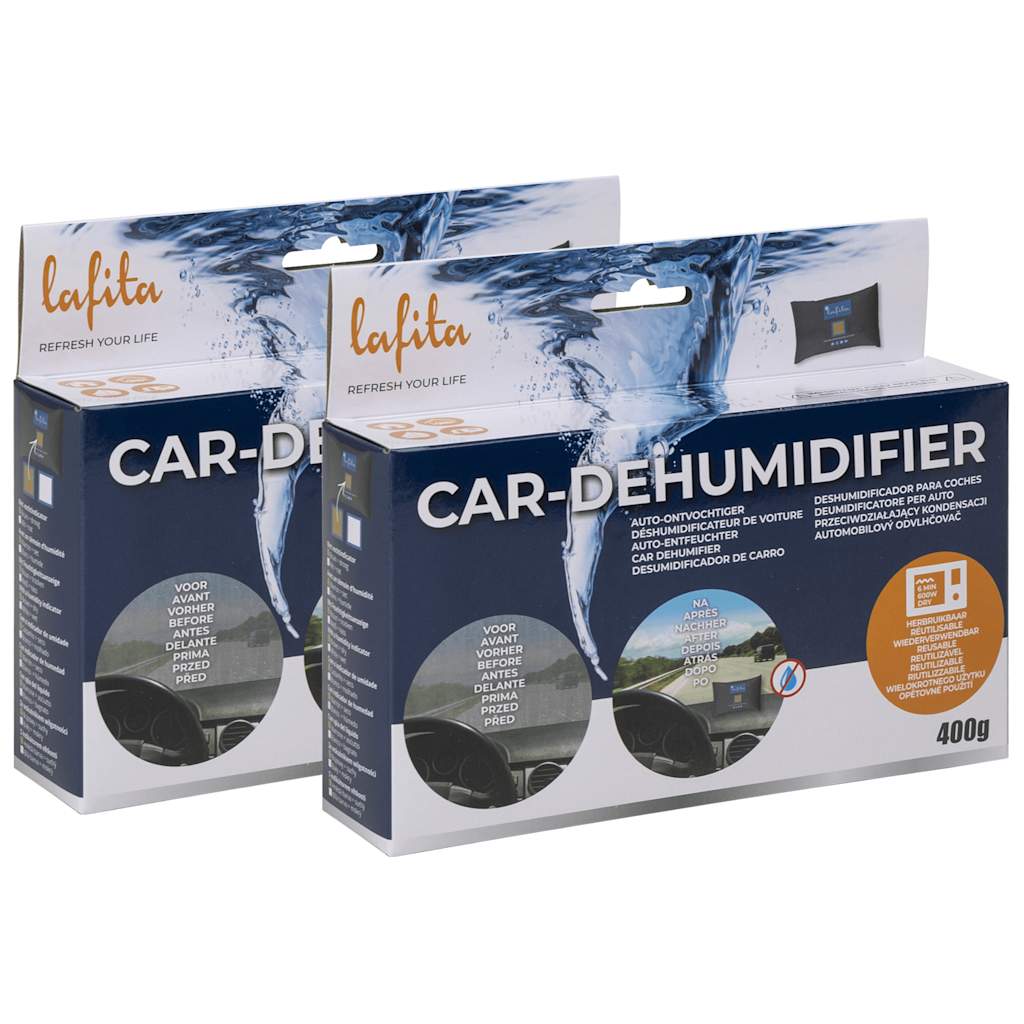 Vidaxl dehumidifiers for car reusable 2 pcs 400 g