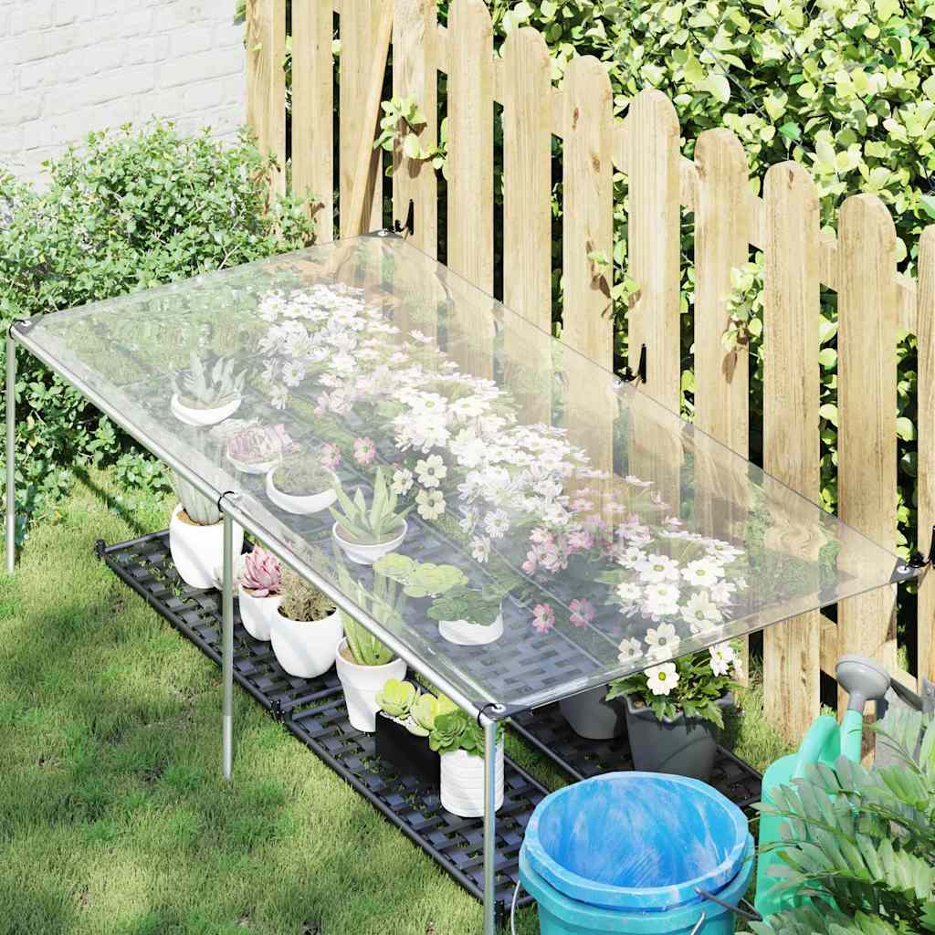 Vidaxl transparent Tarpulain mat Sail Rings 1x2 m Polyethylen
