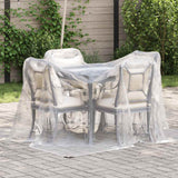 Vidaxl transparent tarpaulin with sail rings 2x2 m polyethylene
